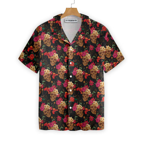 Blooming Skull Hawaiian Shirt