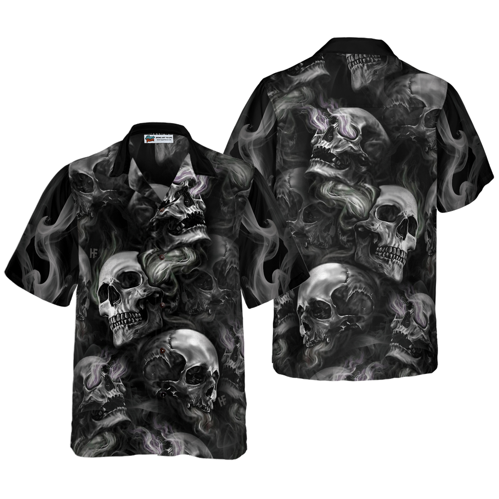 Luxury Skull Smoke V2 Hawaiian Shirt