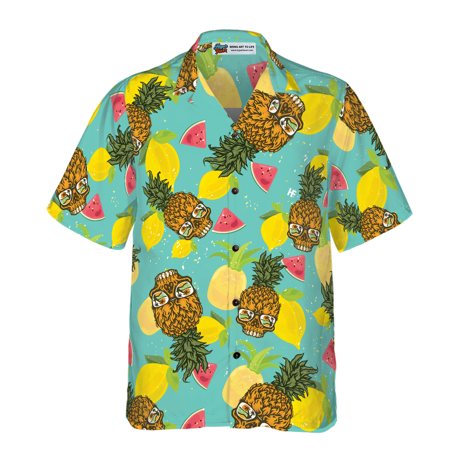 Skull With Sunglasses Hawaiian Shirt