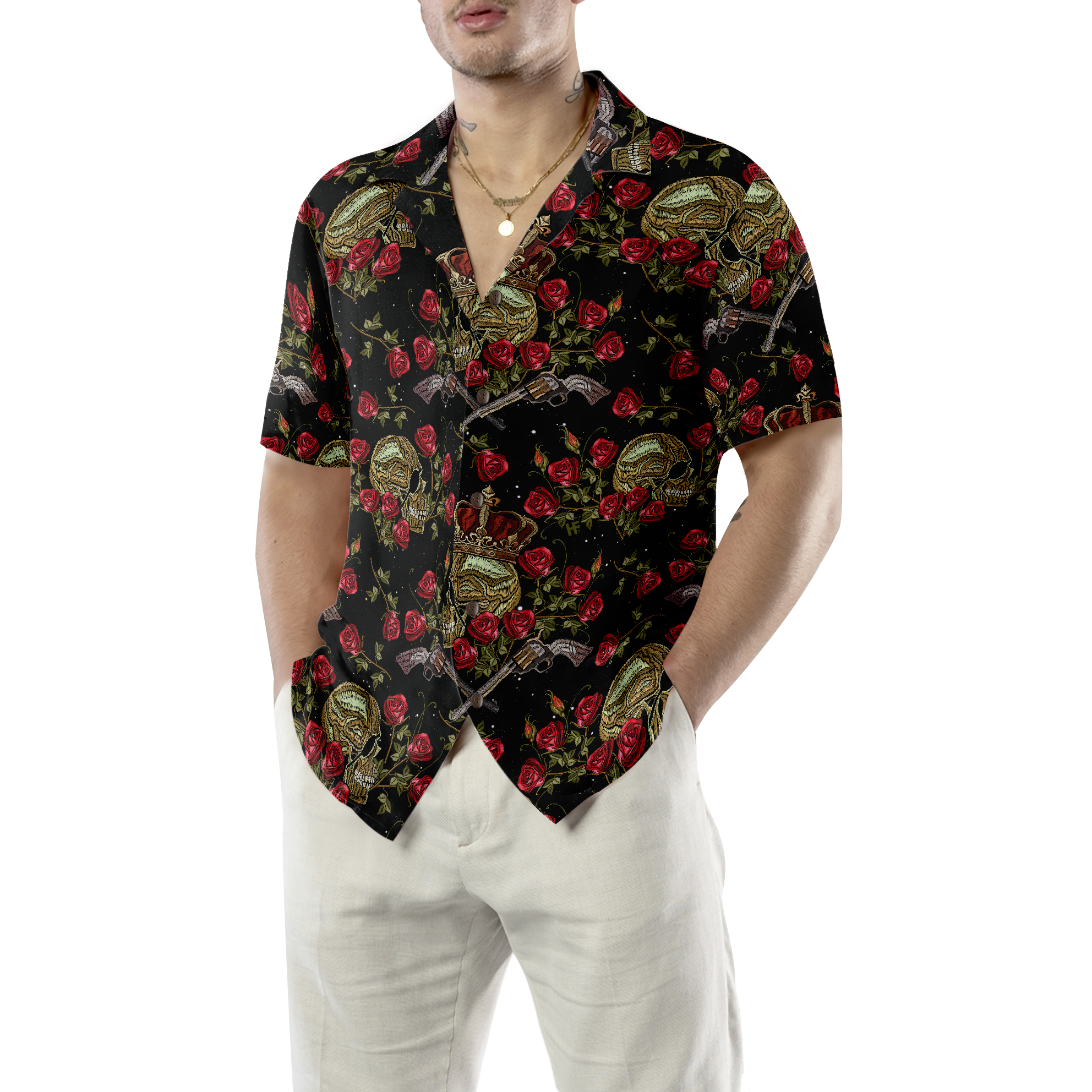 King Of Pirates In Crown Hawaiian Shirt